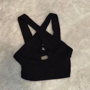 Black Cross Top from Urban Outfitters